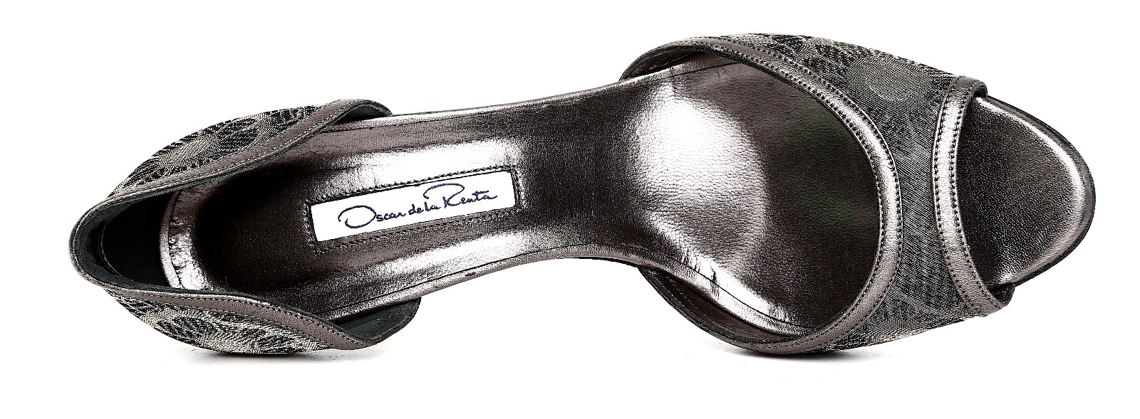 Oscar De La Renta Metallic Floral Pump Heels Z4559* Women’s Size 8 US / 39