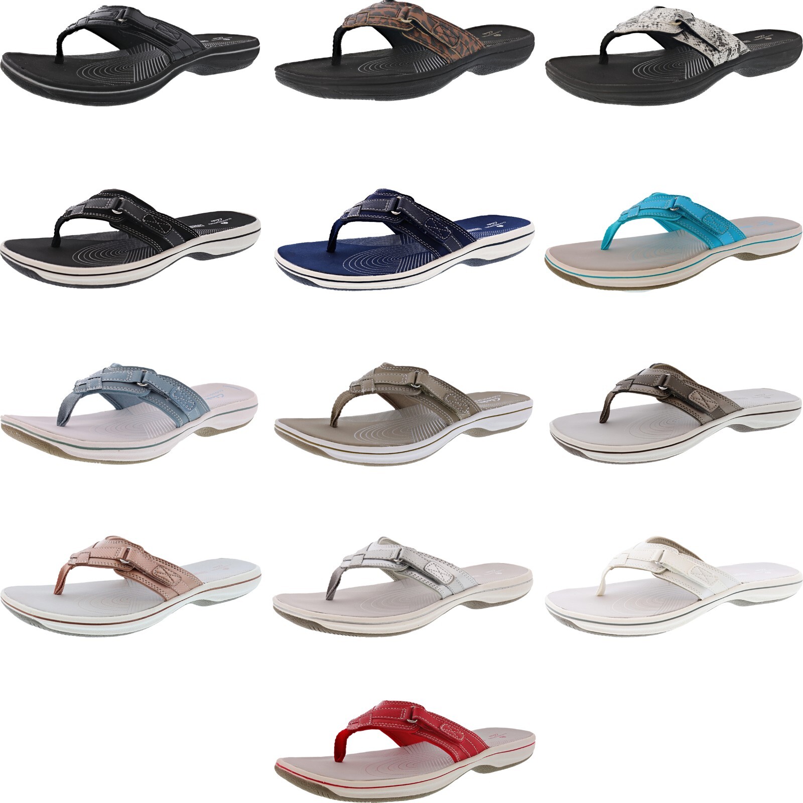 CLARKS WOMEN’S BREEZE SEA LIGHTWEIGHT FLIP-FLOPS