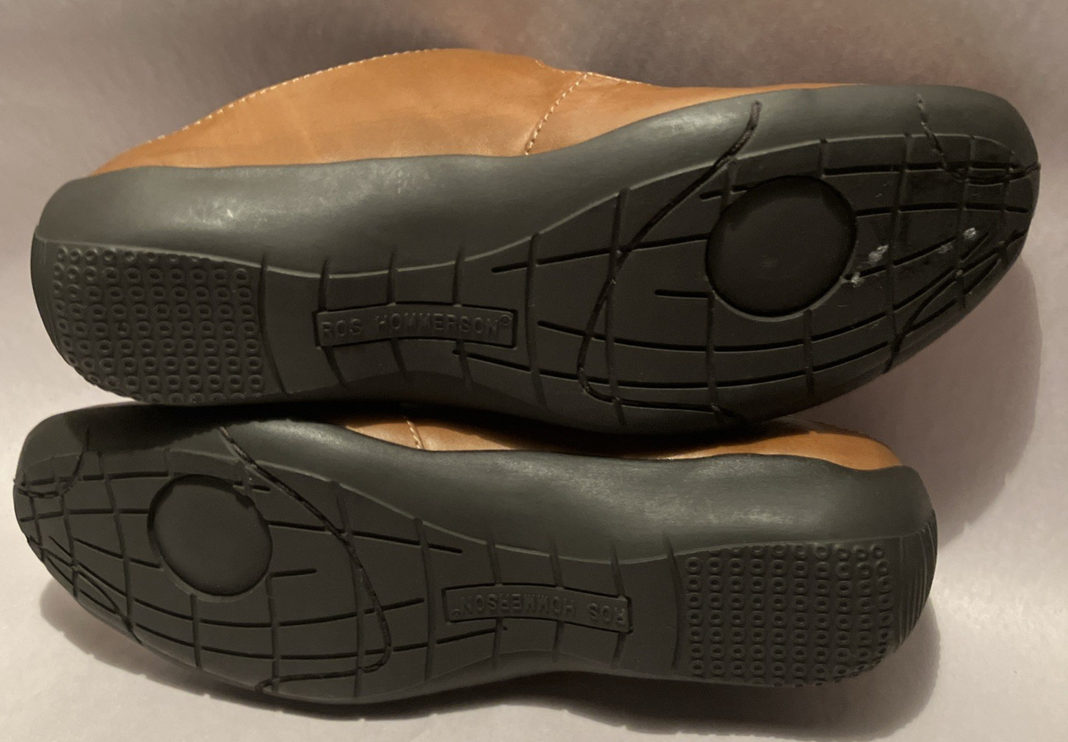 New Ros Hommerson Candice Womens 6SS Luggage Leather Cushion Cut Down Mary Janes