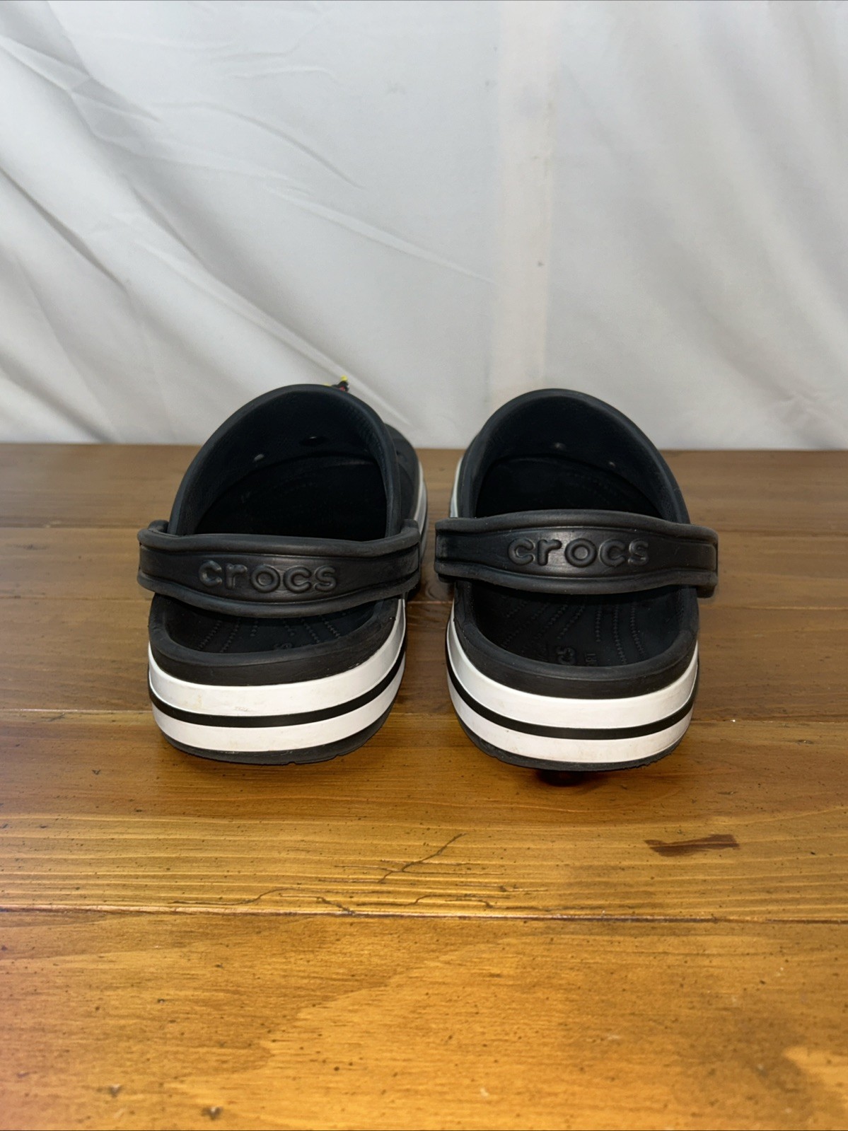Crocs Comfort Shoes W/10 – M/8 Bayaband Clogs Iconic Slip On Black White