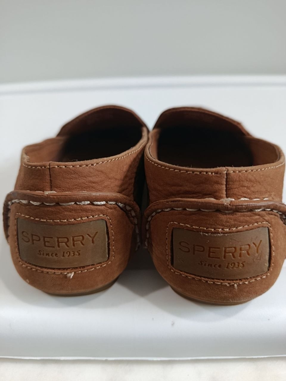 Sperry Top-Sider Womens Suede Leather Loafers Size 8.5M Slip On Driving Mocs
