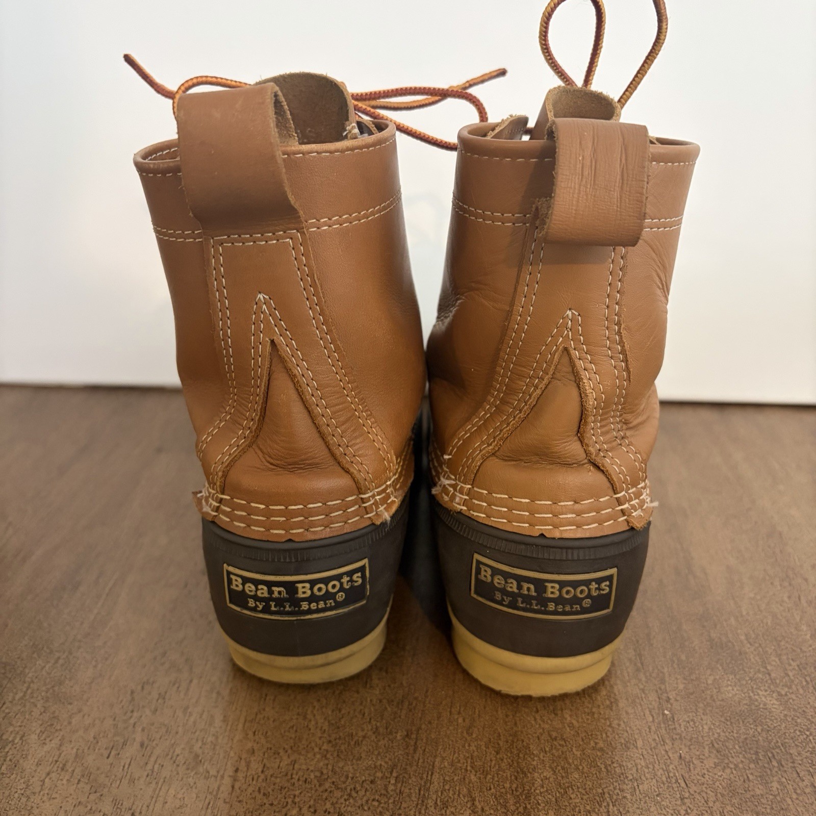 LL Bean Women’s 8M Brown Leather Unlined Hunting Duck Bean Boots