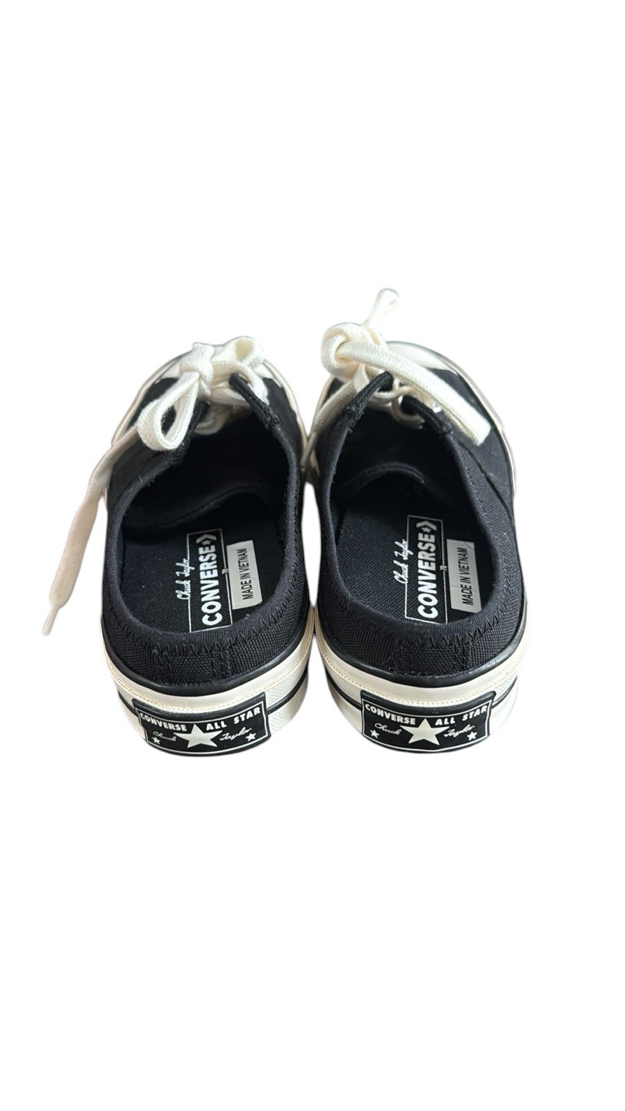 Converse Chuck 70 Mule Canvas Sneakers Unisex Black Size M: W:6