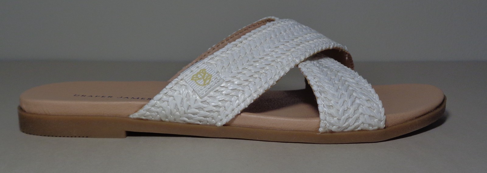 Draper Size 8 M / ALEX / White / Raffia Woven Sandals / New Women’s Shoes