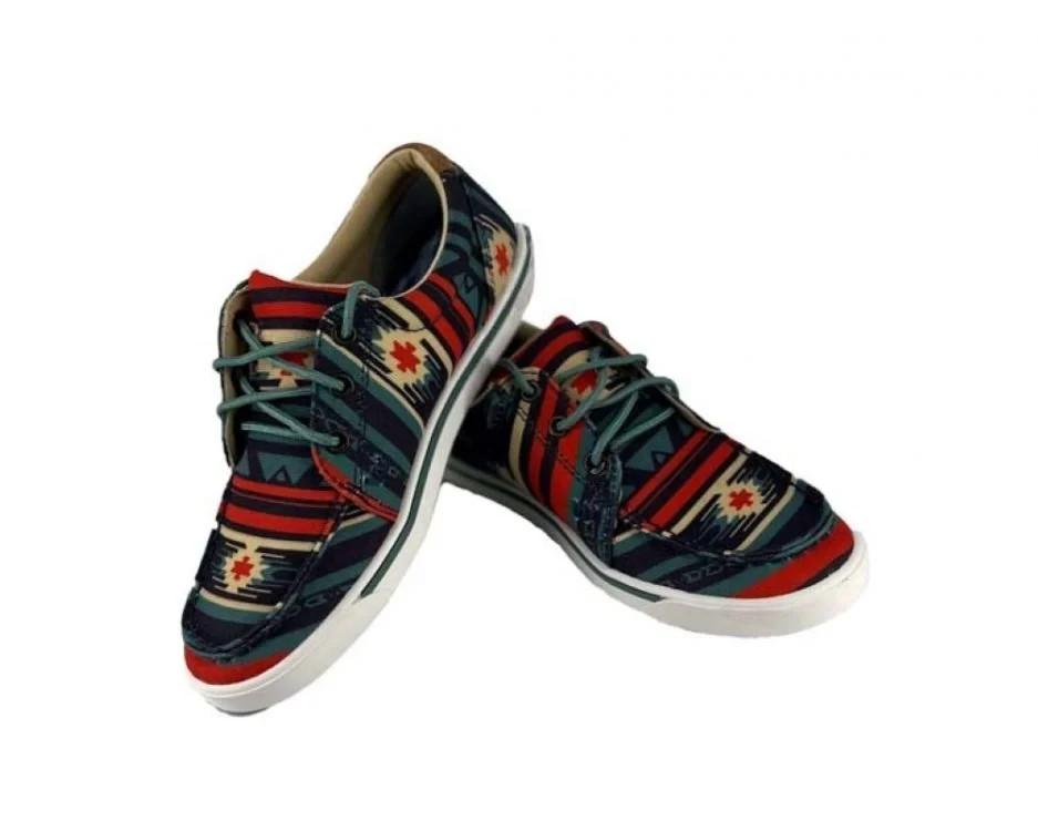 Retro Low Top Navy Aztec Multicolor Wrangler Women’s Shoes Size 7