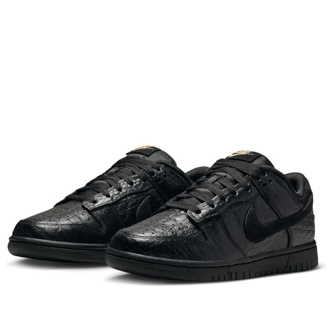 NEW Nike Dunk Low SS Women’s Multi Size Black/Black-Metallic Gold HV4388 001