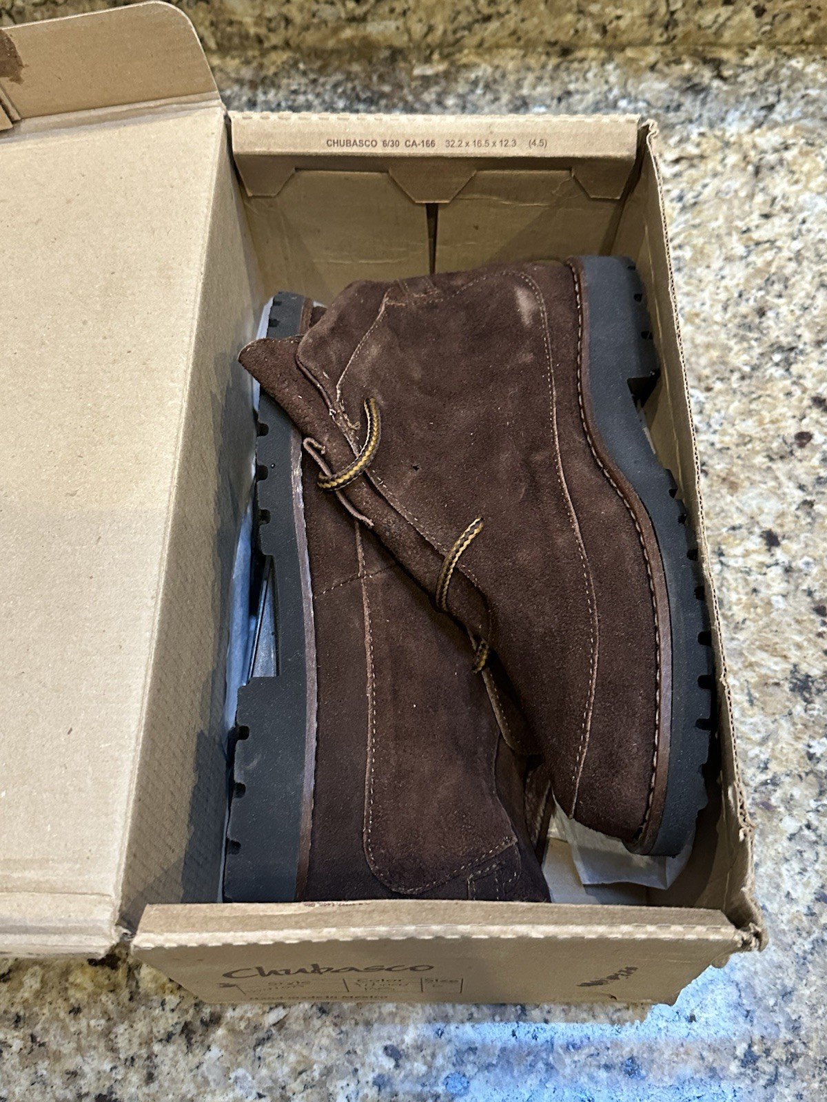 CHUBASCO Mexico Tobacco Color Suede Leather Boot Mens 6 Womens 8 NEW