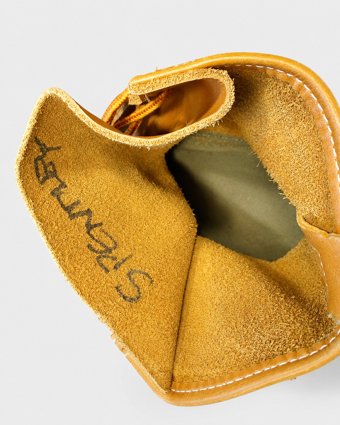 L.L.Bean Bean Boots Size 8M Regular Tan Leather Duck Rain Boots Pre-Owned