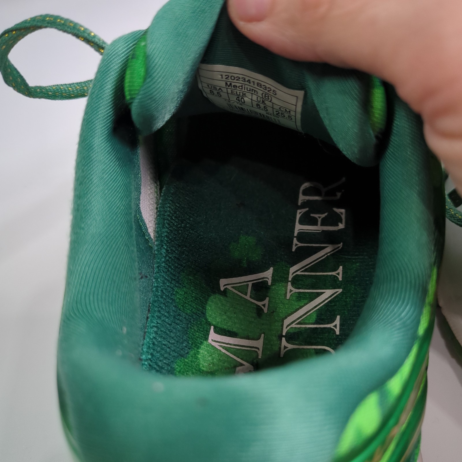 Brooks Launch 4 St Patrick’s Day Running Shoes Fern Green Mesh Shamrock US 8.5 D