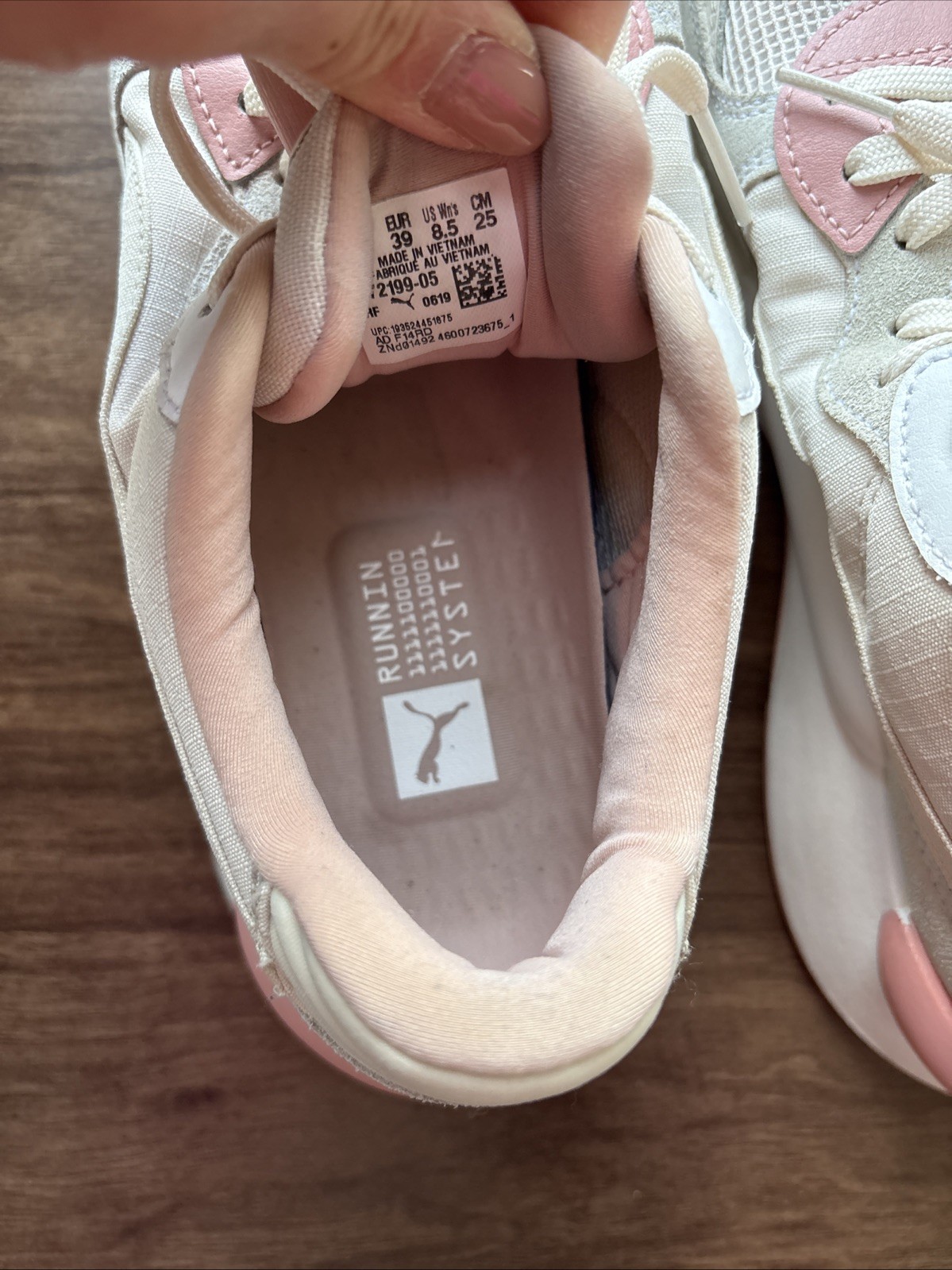 PUMA RS 9.8 Space ‘Pastel Parchment’ Women’s Athletic Shoes | 372199-05 Sz 8.5