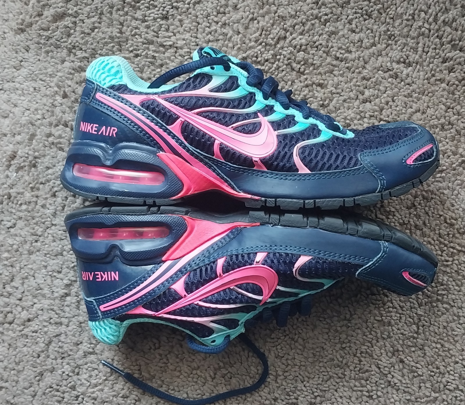 Nike Womens Air Max Torch 4 Shoes Midnight Navy Pink 6.5