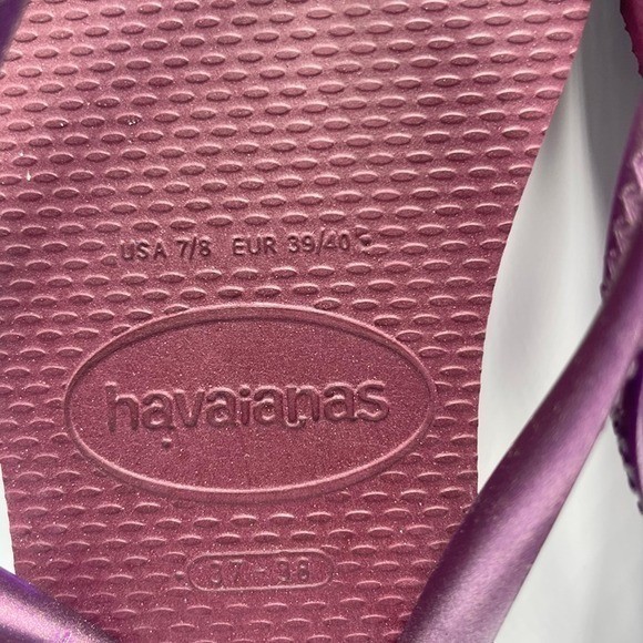 SLIM0033 | W’s 7/8 | Havaianas Slim Metallic Logo flip flops sandals