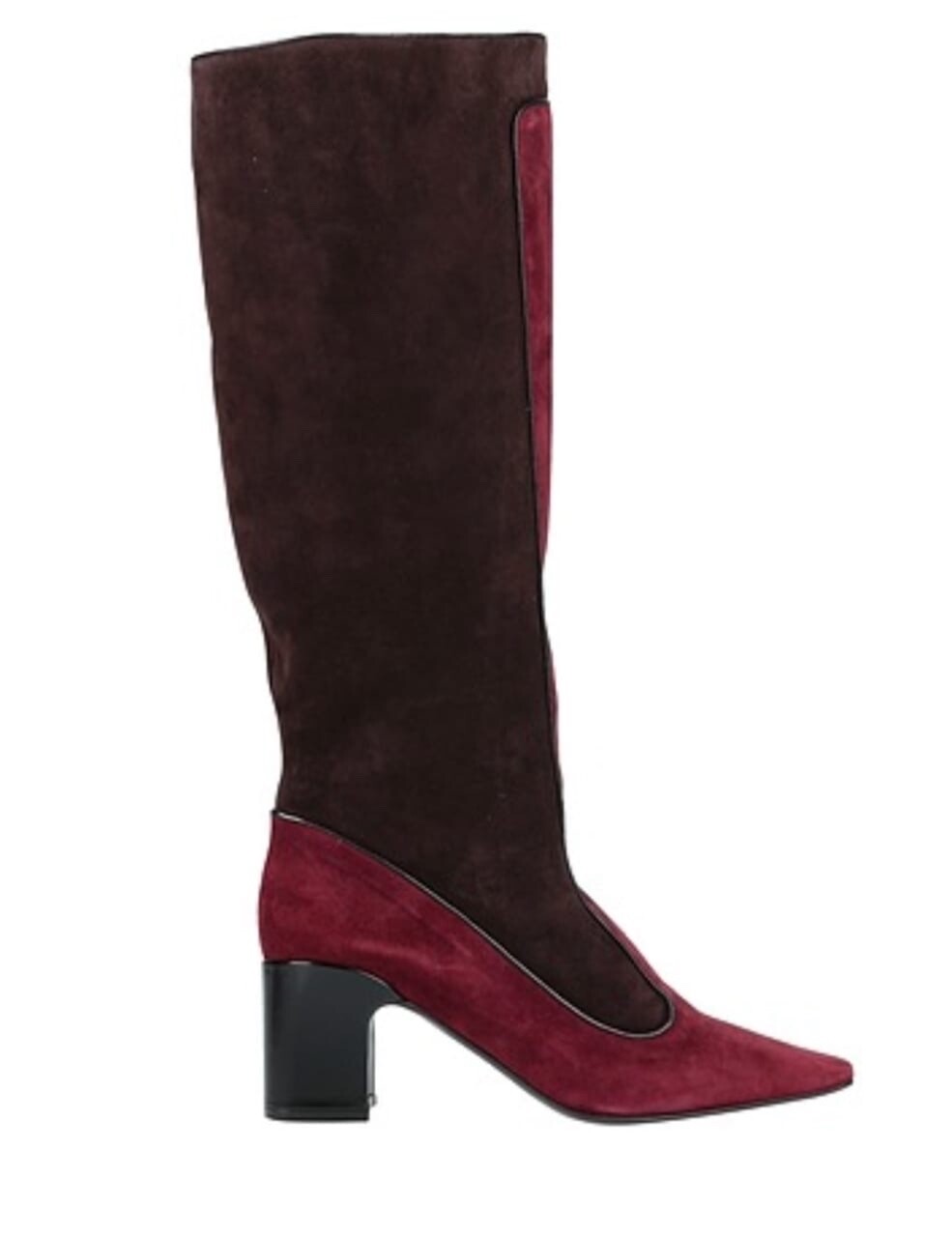 FABRIZIO VITI Vintage Suede Red and Brown Boots sz 38 1/2 (Size 7 1/2 – 8 US)