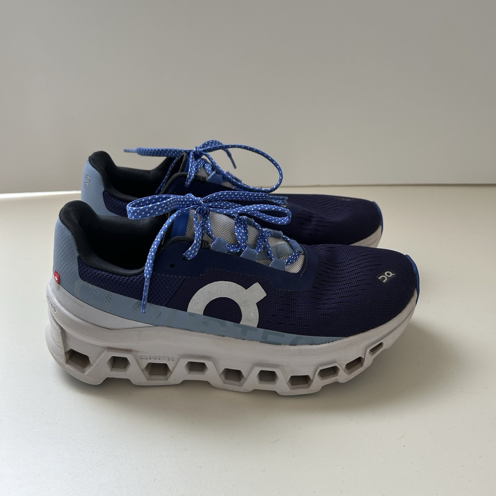 On Cloud CloudMonster Womens 7 Acai Lavender Blue Cloudtec Road Running Sneakers