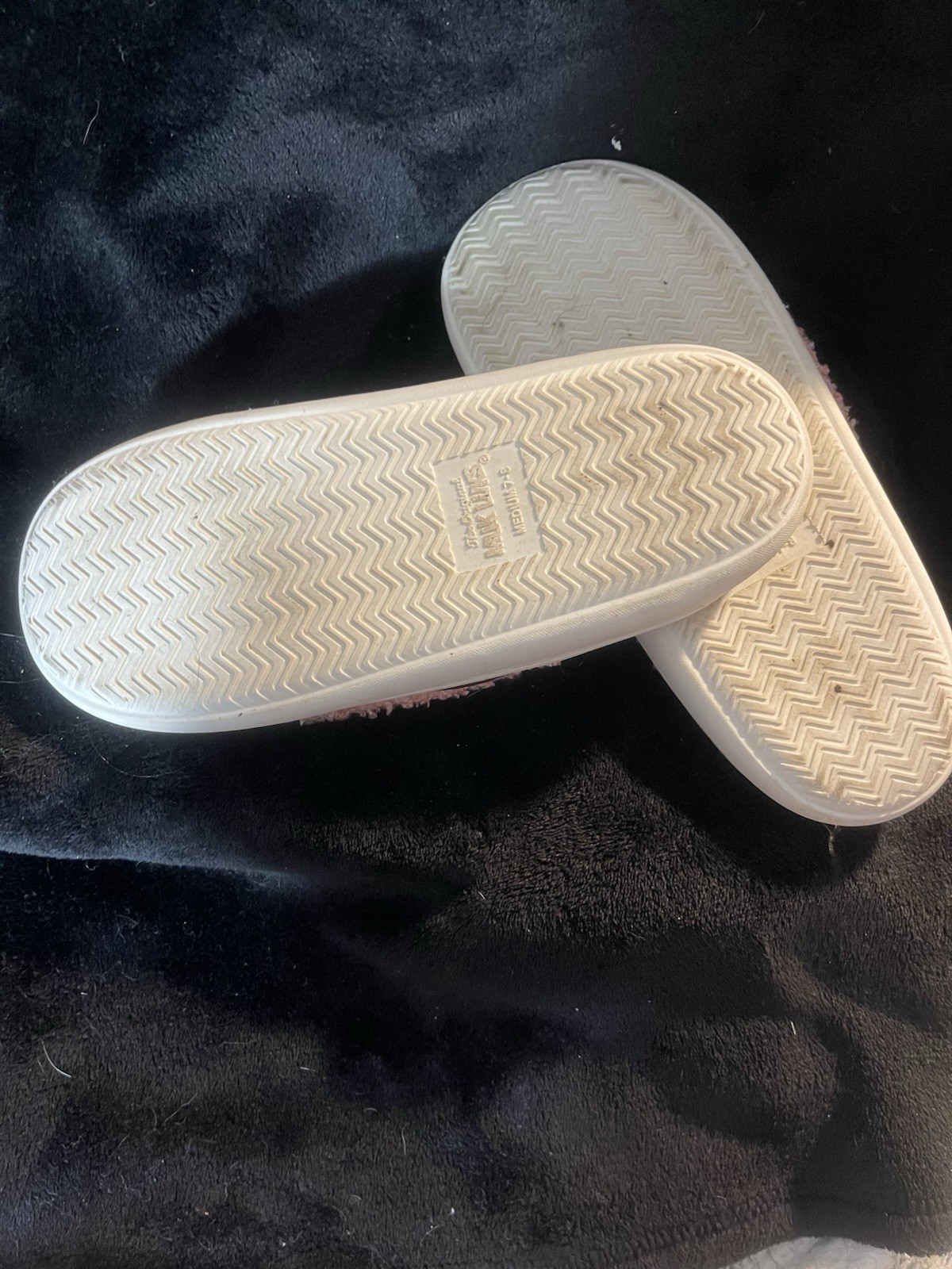 The Original Muk Gael Slide Casual Slippers 7-8 Peach Daisy, Very Good Cond.