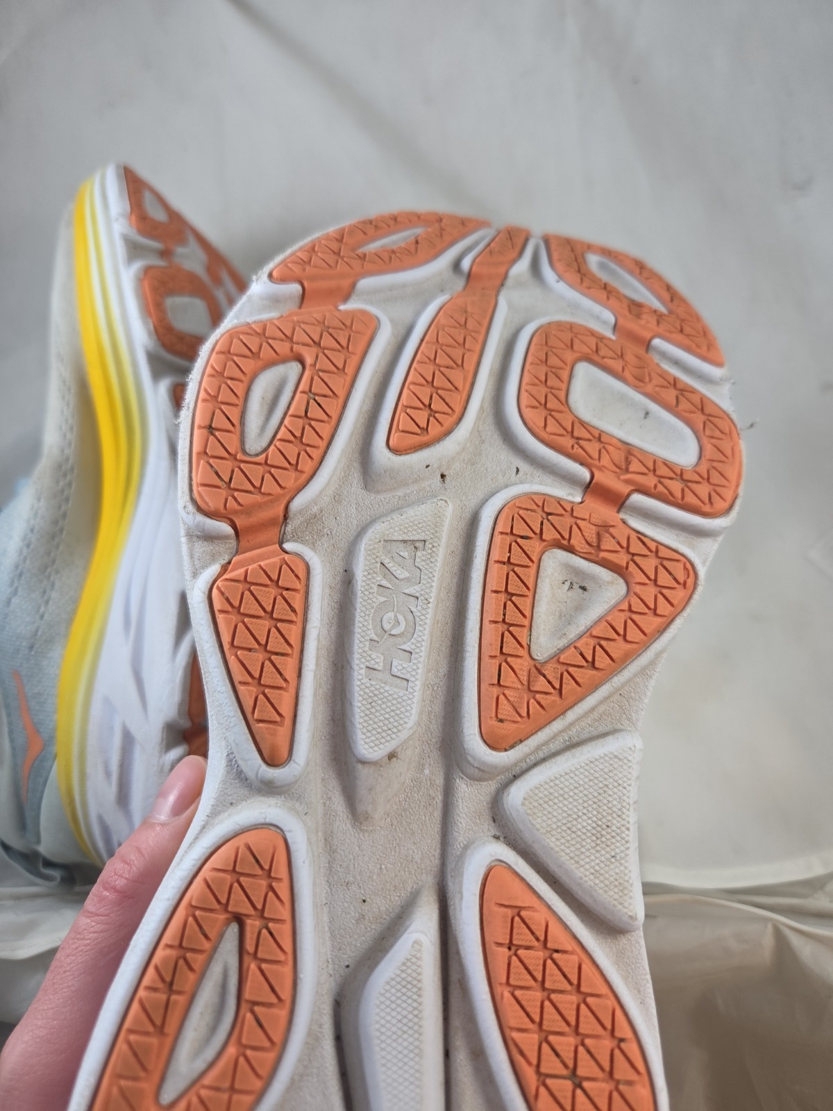 Hoka One One Bondi 8 Summer Song Blue Yellow Sneakers Women’s Size 10 B