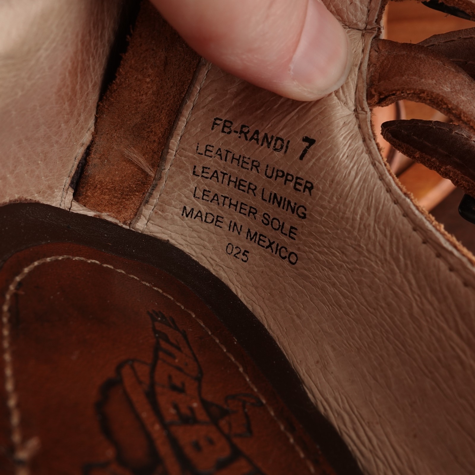 Freebird By Steven Heels WMS SZ 7 Brown Randi Distressed Ankle Wrap Preppy Shoes