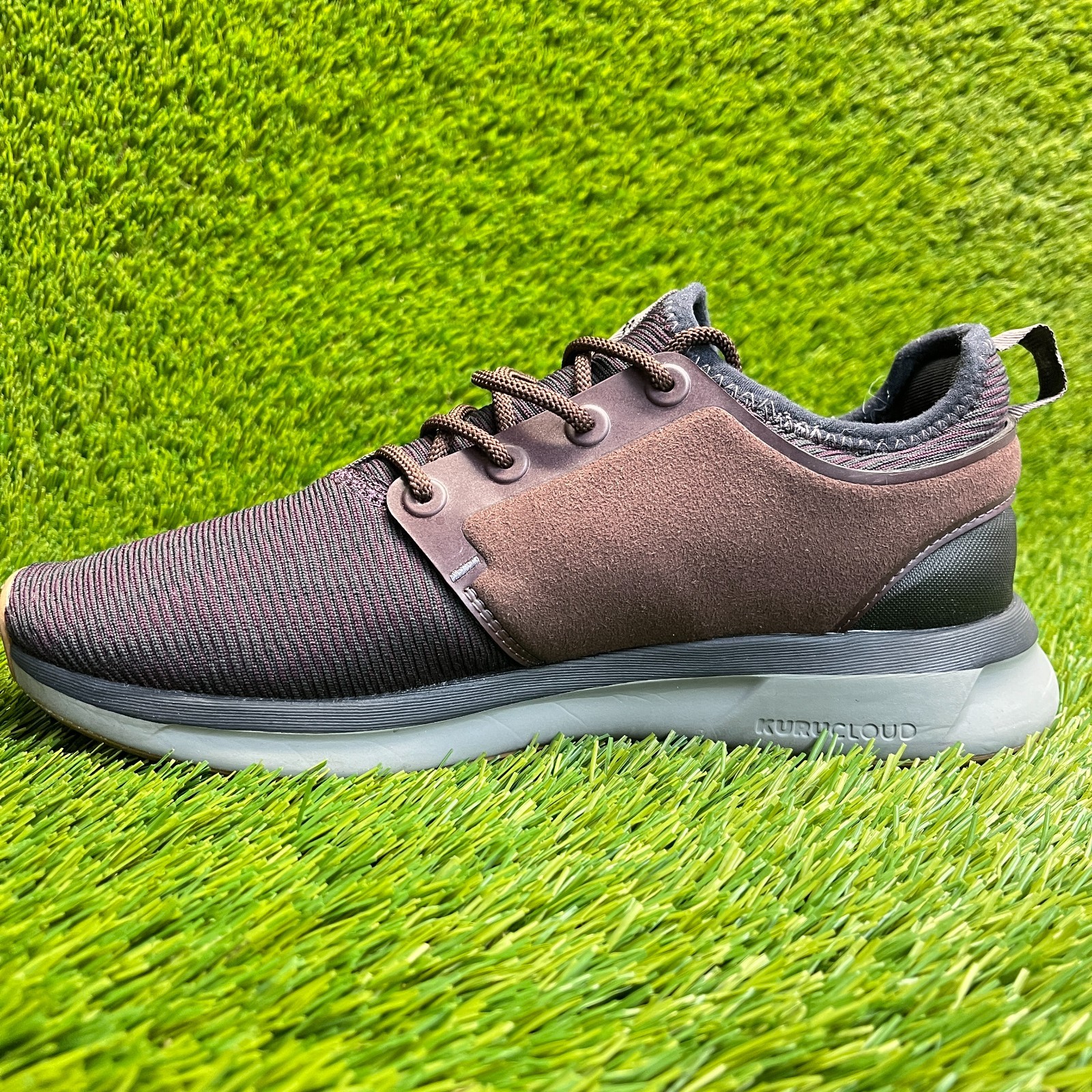 Kuru Atom Womens Size 9D Brown Gray Athletic Running Walking Shoes Sneakers