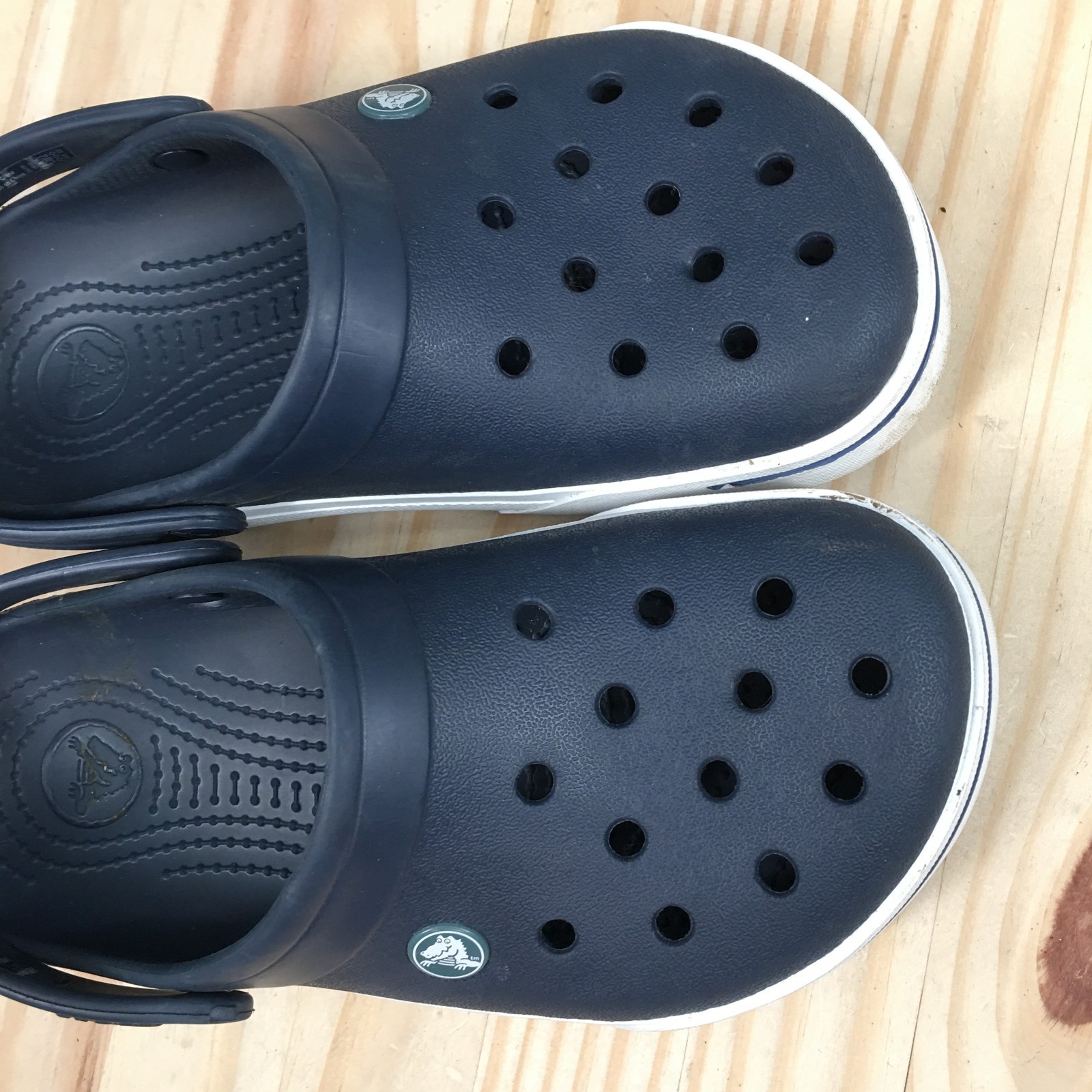 Crocs Crocband II Sporty Clogs Sandals Mens 6 Womens 8 Blue Croslite 11989