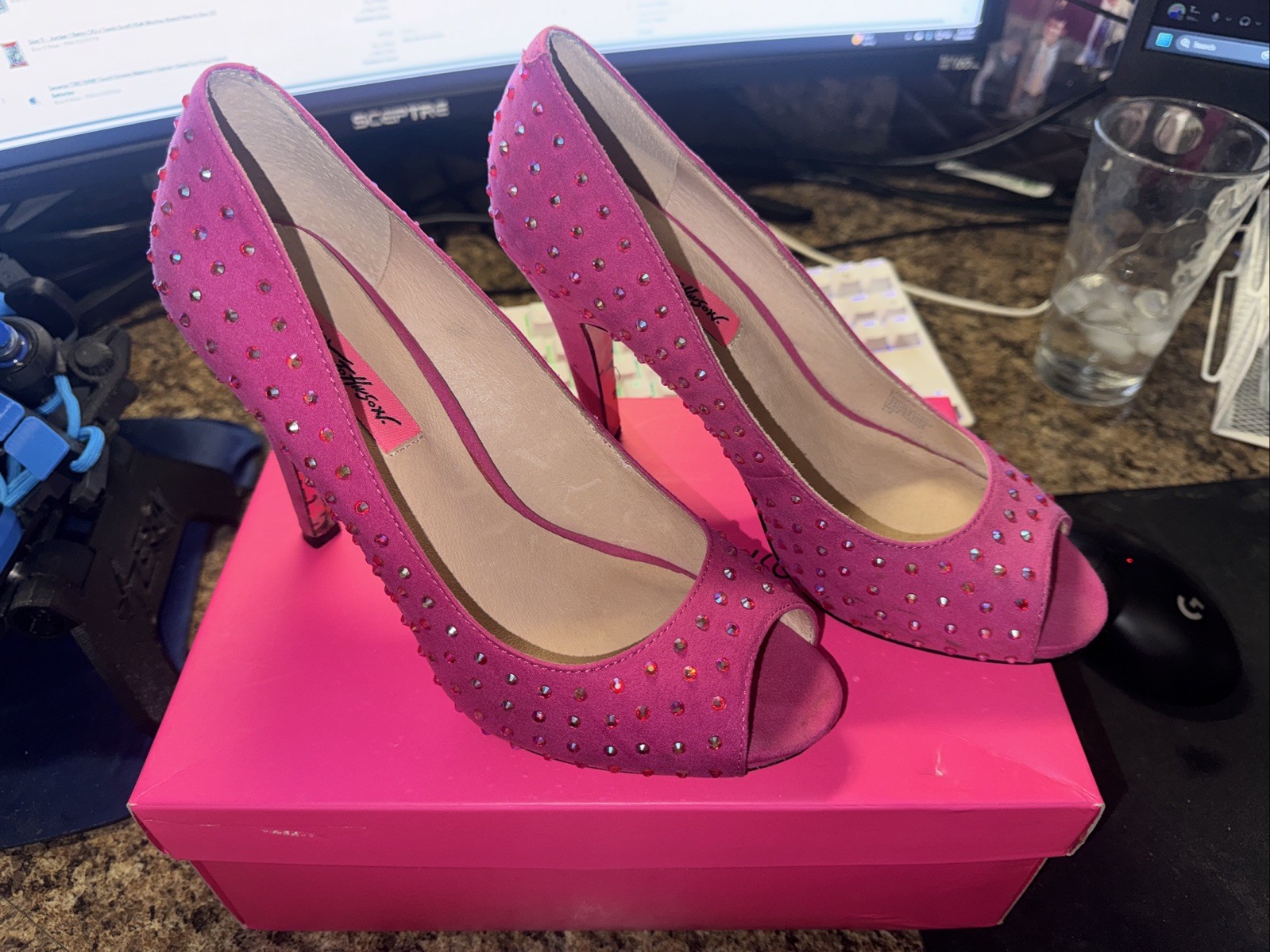 Betsey Johnson Carrrie Fuschia Heels Beautiful Shoes