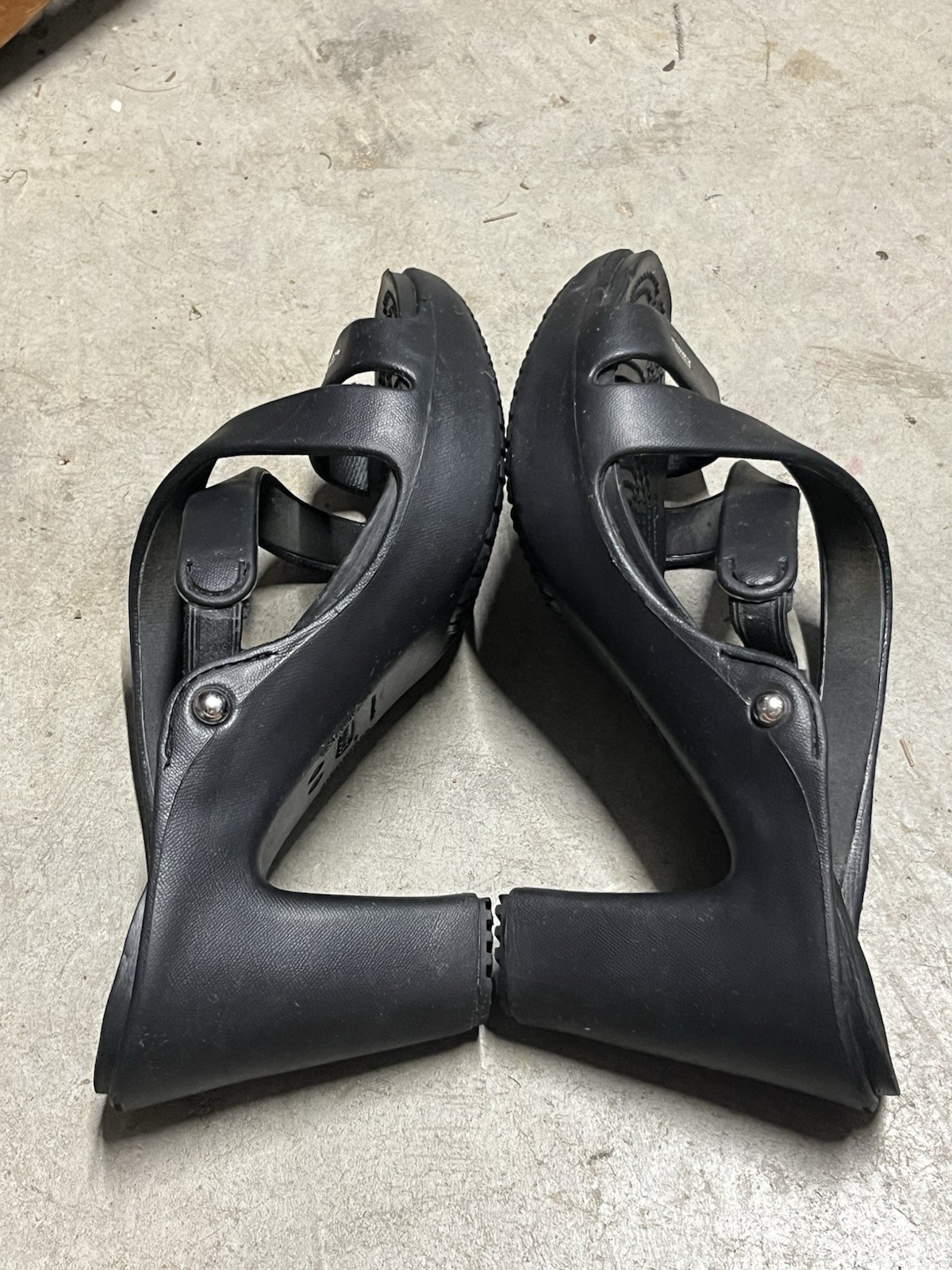 Crocs Cyprus IV Black / Black block heels sandals 10 / 41.5