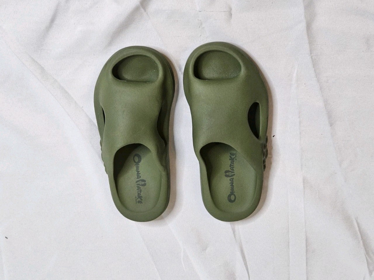 Ohana Hatake SURIPPA OHANA MATCHA Green Slip On Slides Mens Sz 5 Womens Sz 6.5