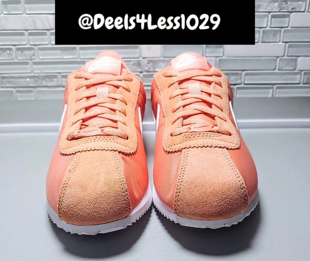 Nike Cortez Low TXT Womens Size 8/Kids 6.5Y Apricot Orange White IF1615-800