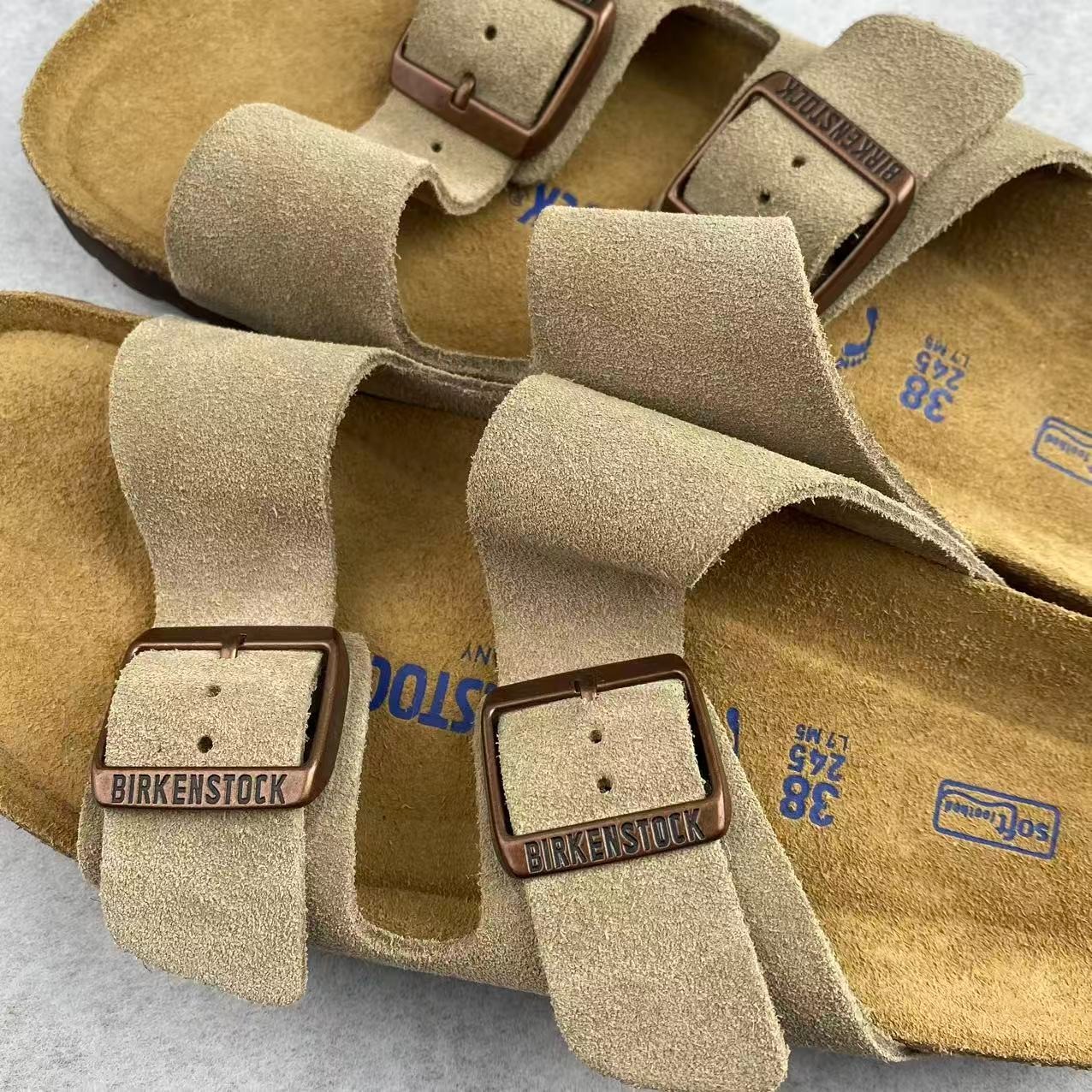 NEW Birkenstock Arizona Suede Leather Soft Footbed Unisex Sandals All Colors