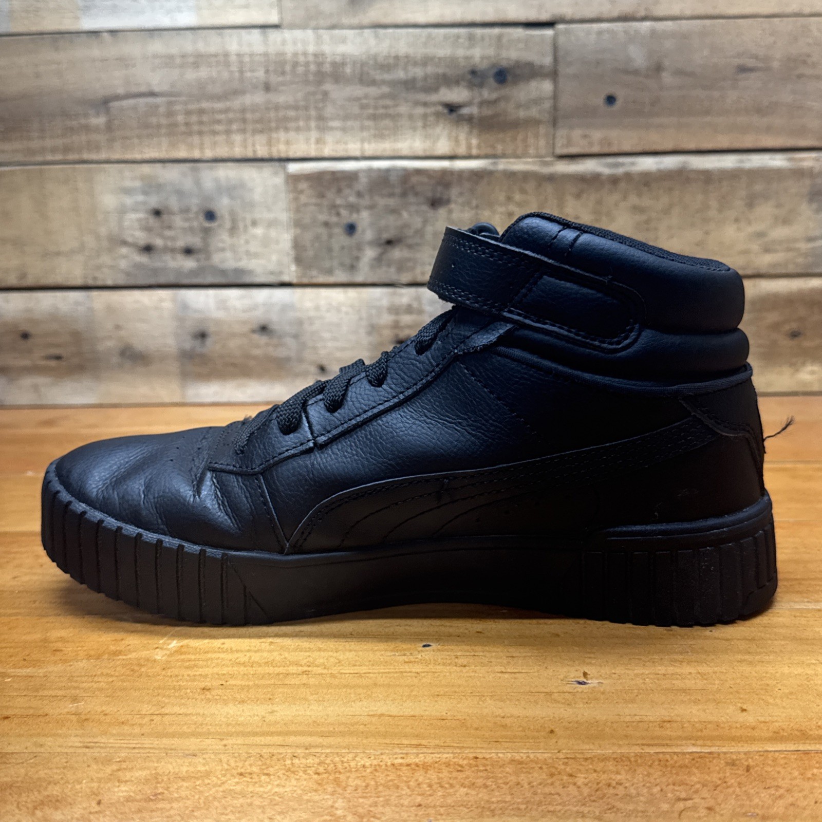 Puma Carina 2.0 Mid Women’s 5.5 Shoes All Black Fashion Dance Sneakers 385851-01