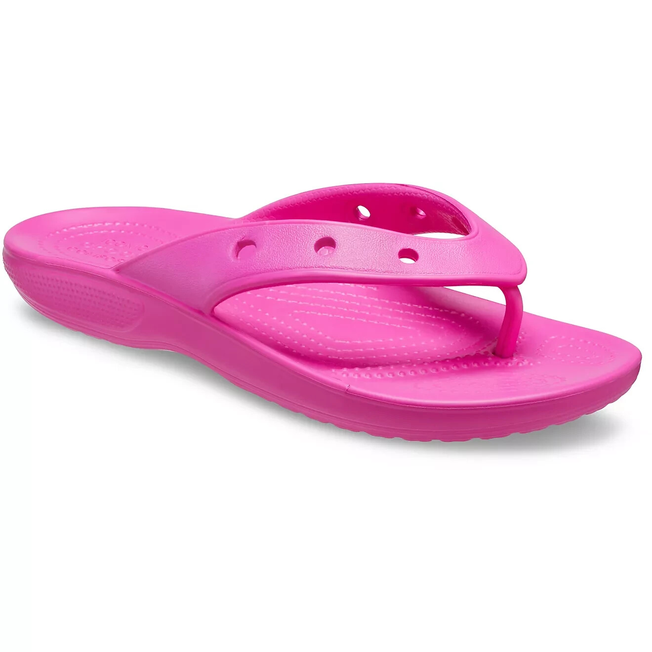 Bright Pink Crocs Classic Flip Flops #207713-6UB Women’s Size 10 Men’s Size 8