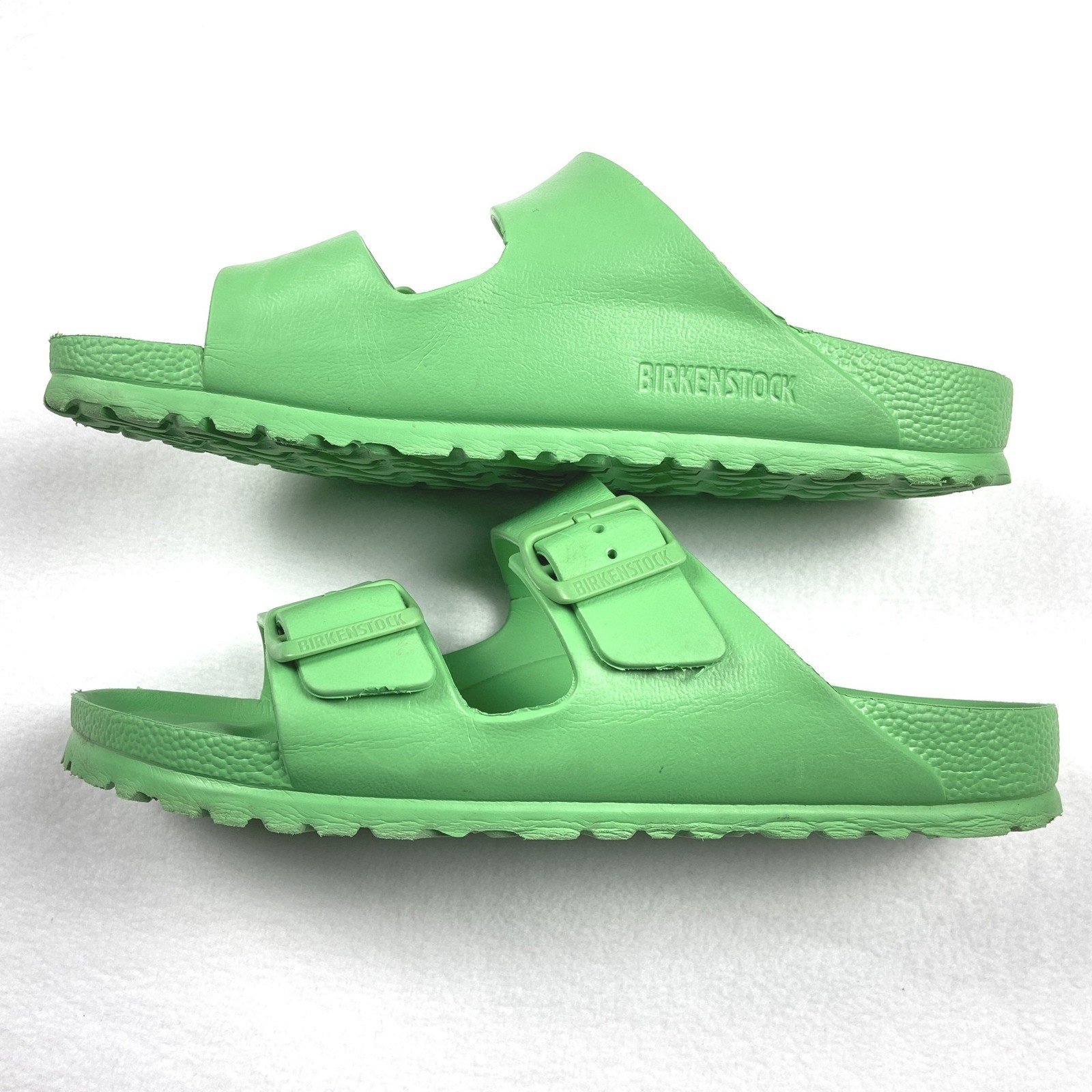 Birkenstock Arizona EVA Sandals Lime Green Waterproof Slides Size 6M & 8W