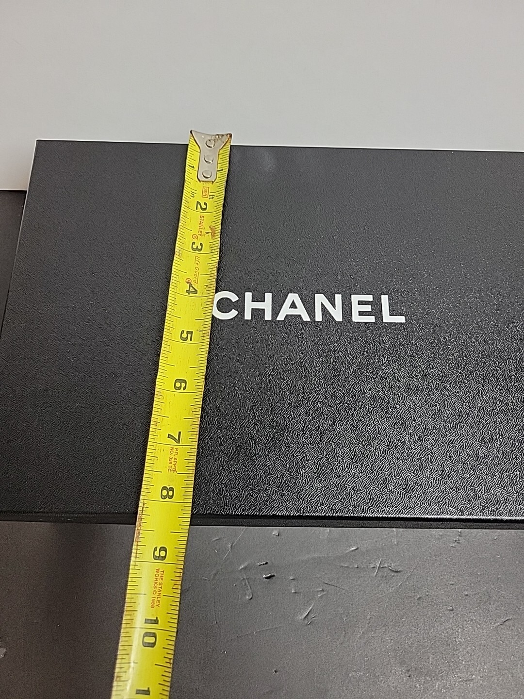 CHANEL Goatskin Grosgrain CC Slingback Pumps Size 38 ( G45738 ) Empty Box Only