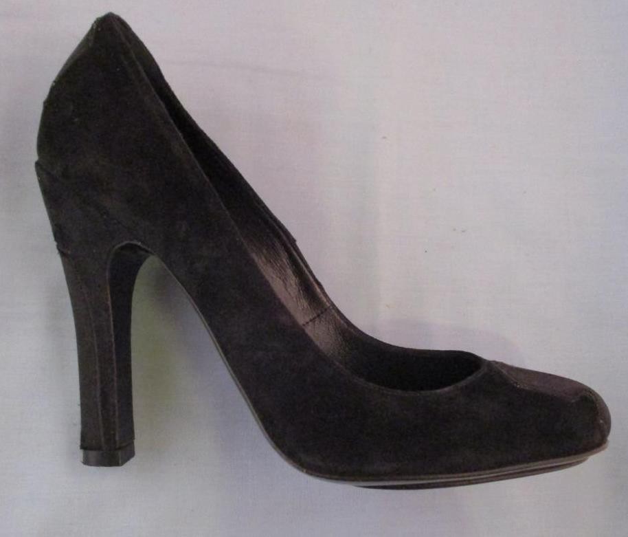 Rochas Couture Paris Black Suede Satin Pumps Made in Italy Size 36 1/2 us 6.5