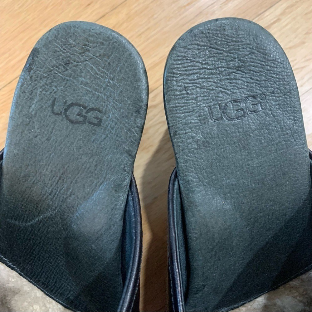 Ugg Abbie Studded Leather Platform Clog Mule US Size 6 Winter Fall Bohemian