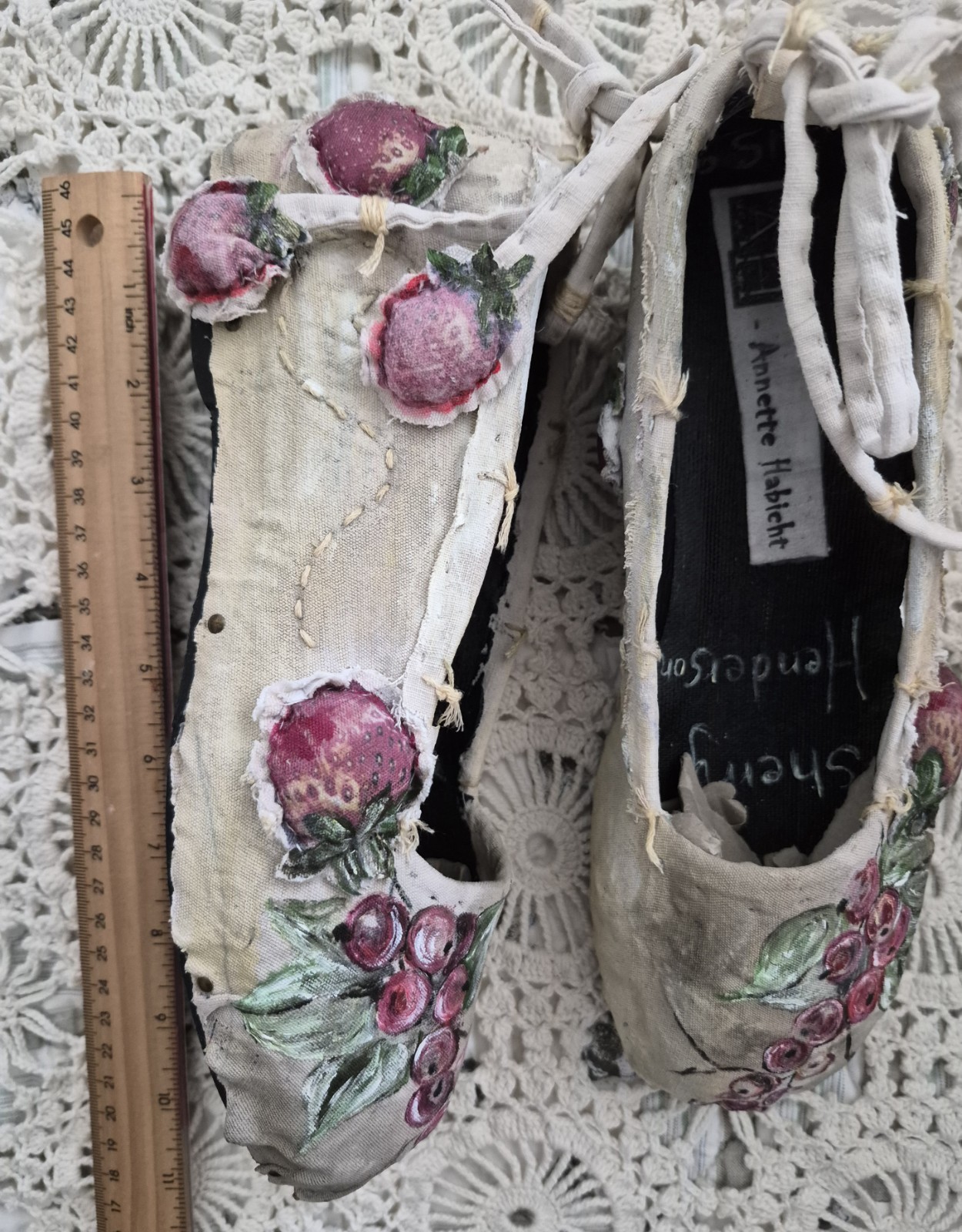 Women’s Handpainted Designer Shoes By German Artist «ANNETTE HABICHT» Never…