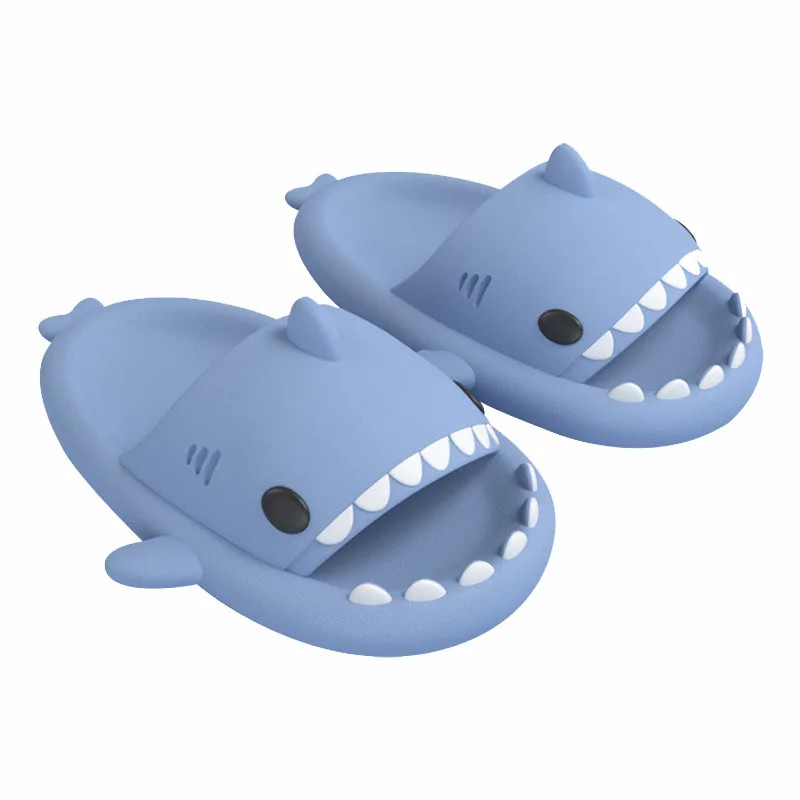 New Summer Shark Slippers Women Slides Men Flip Flops Home Anti-Skid Flat Shoes