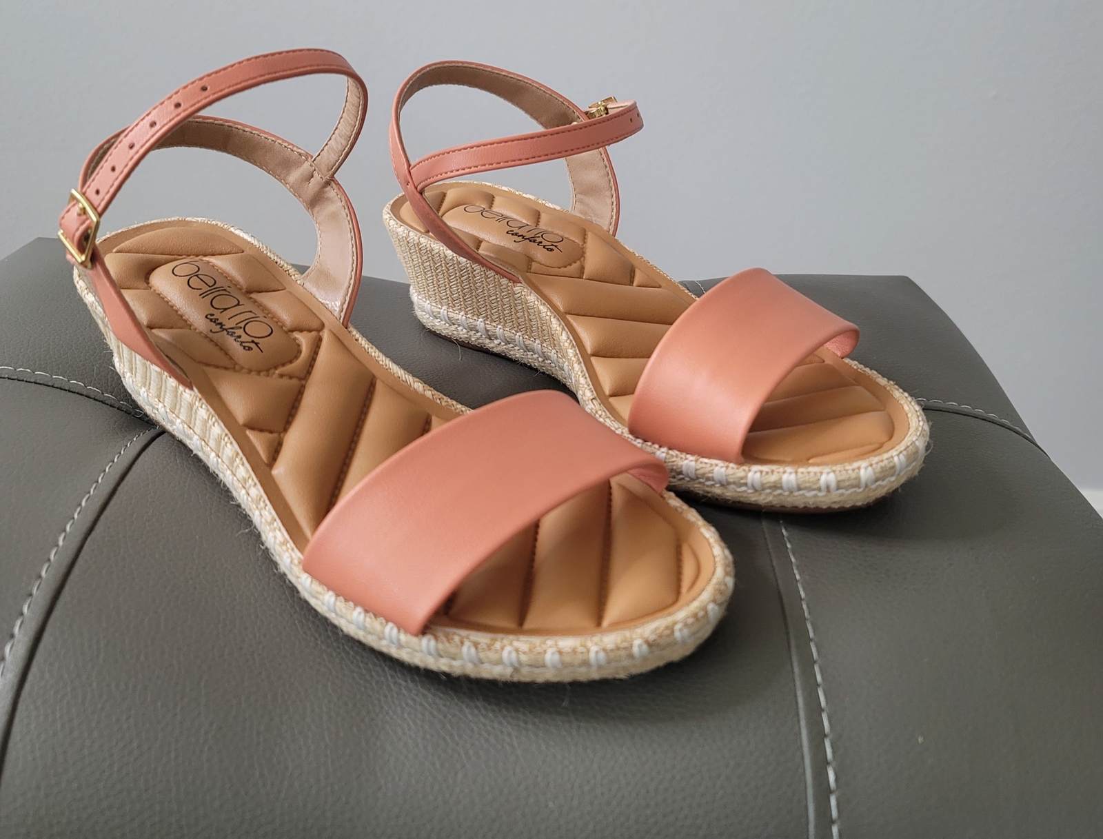 Beira Rio Conforto wedge in Coral