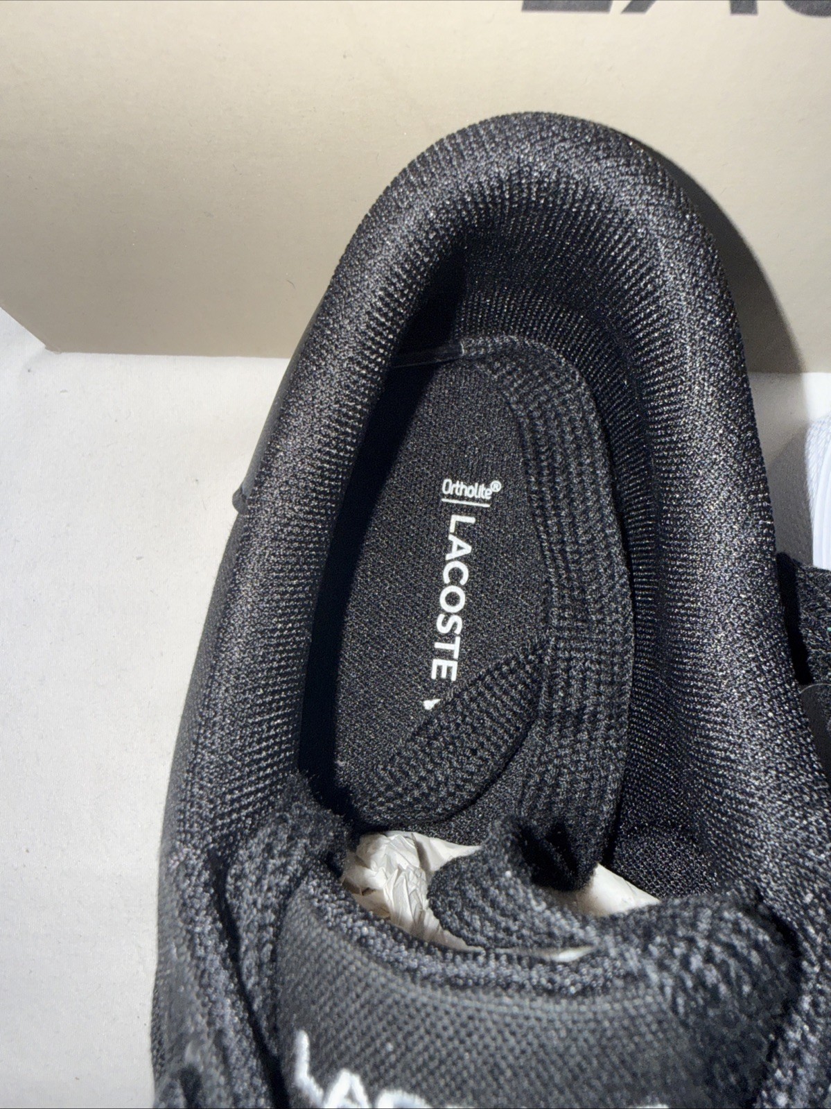 Lacoste Ziane Platform Black Shoes Woman’s Size 8.5
