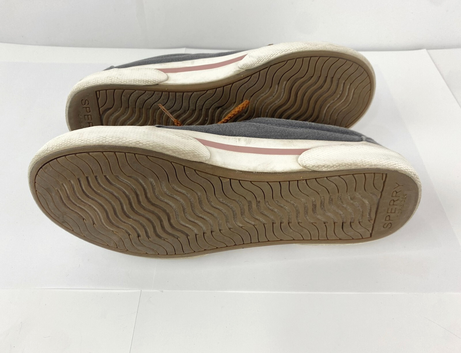 Sperry Top Sider Boat Shoes Women’s 6.5 Gray Flats Pier Wave Slip-On 37 Sneakers