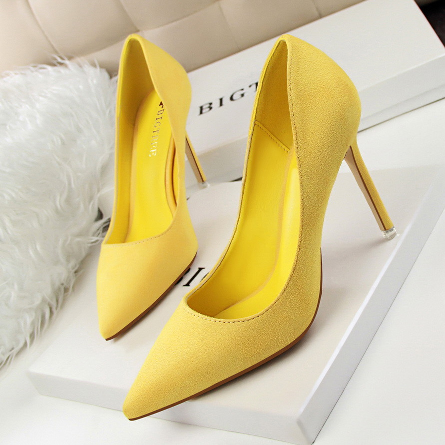 Women’s Pointed Toe Slip on Stiletto High Heeled Classic Party Wedding Pumps
