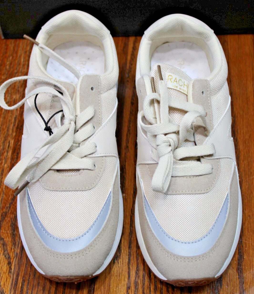 Rachel Zoe Sophie Taupe Retro Stylish Sneakers US Women’s Size 8.5 NIB