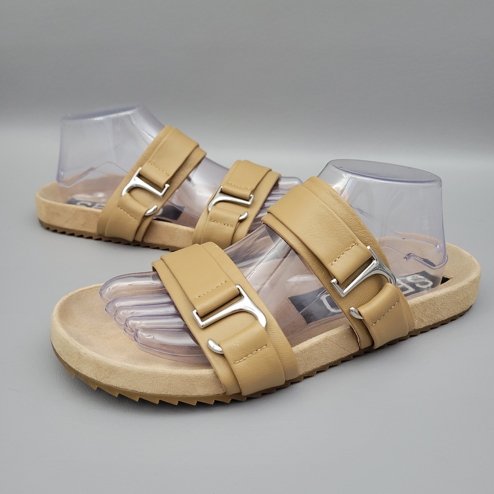 SENSO Dahlia Slides Leather Sandals Flats Chunky Shoes Size 41