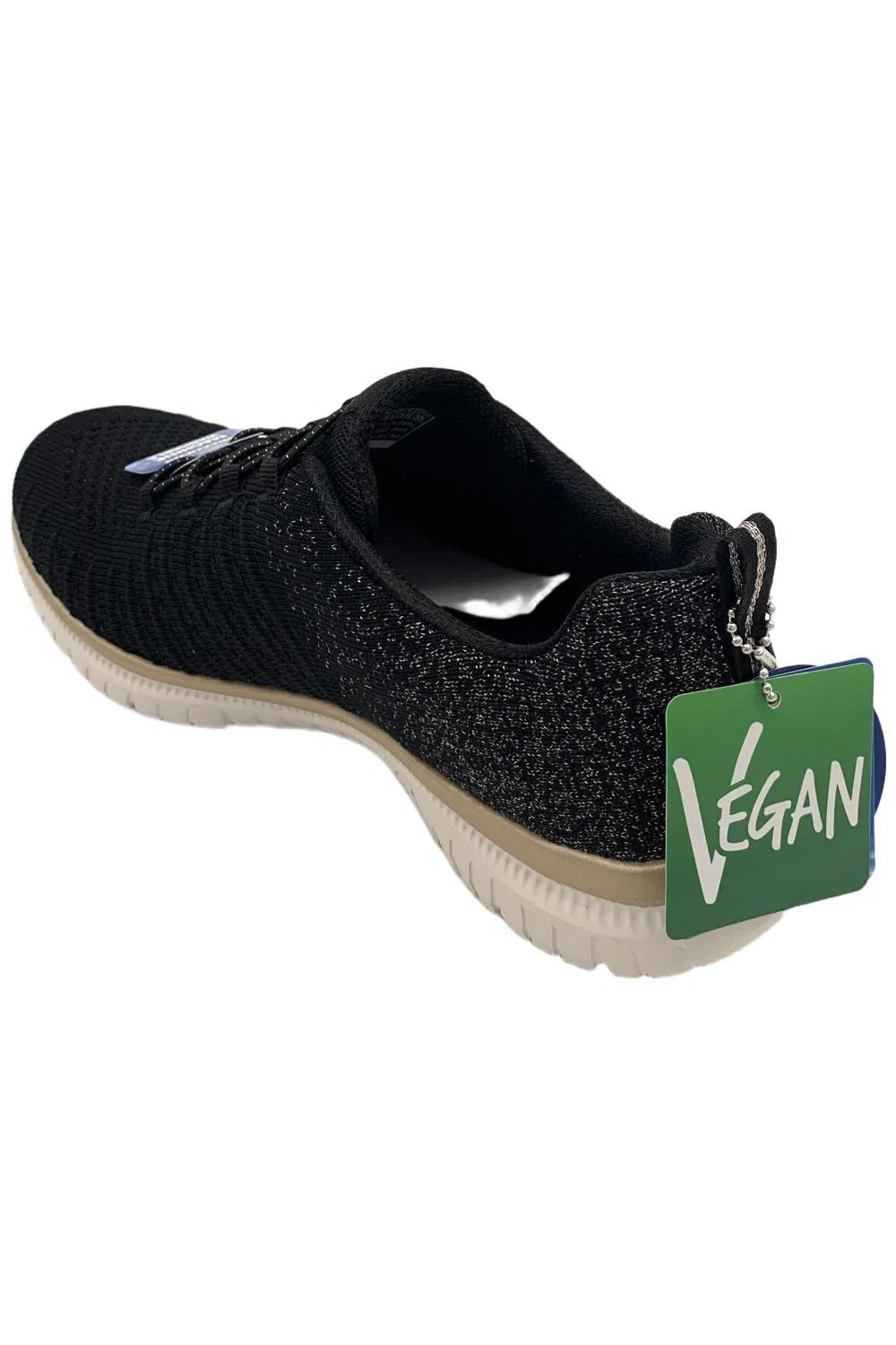 Skechers Virtue Vegan Washable Knit Bungee Sneakers Lucent Black