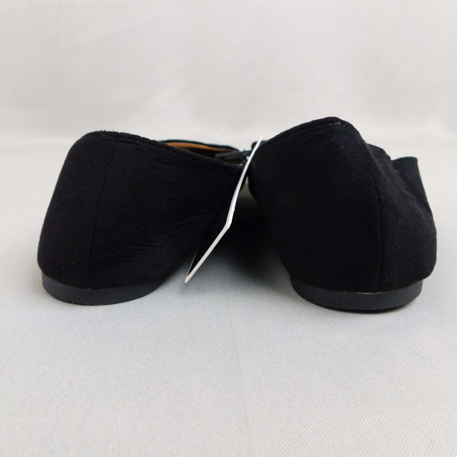 Charles Albert Women’s Faux Suede Pointed Toe Workwear Flats Size 6 Black