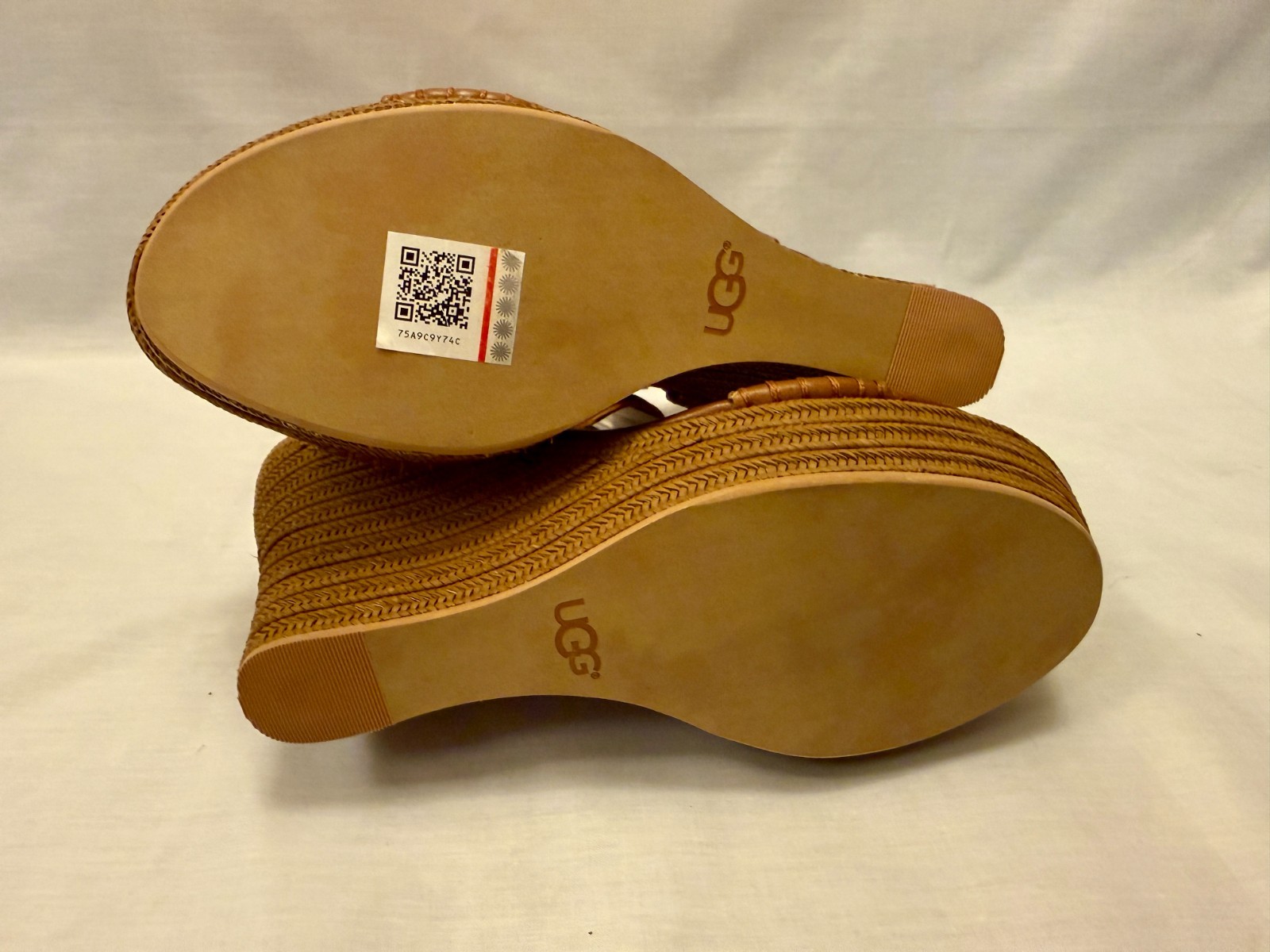 UGG Platform Leather Sandals Brown – Woven Wedge Ankle Strap Sandals