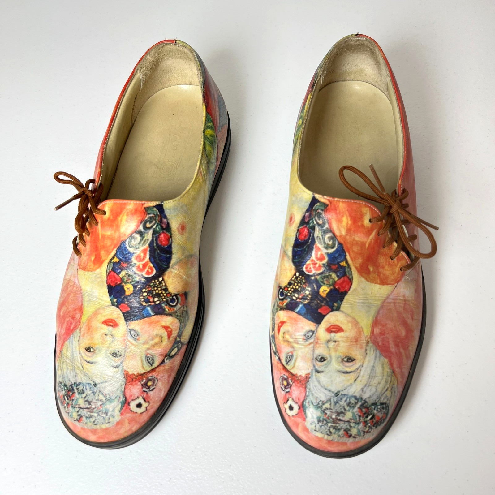 Icon Shoes Gustav Klimt Women Friends Side Tie Women 9.5 Men 7.5 art to wear