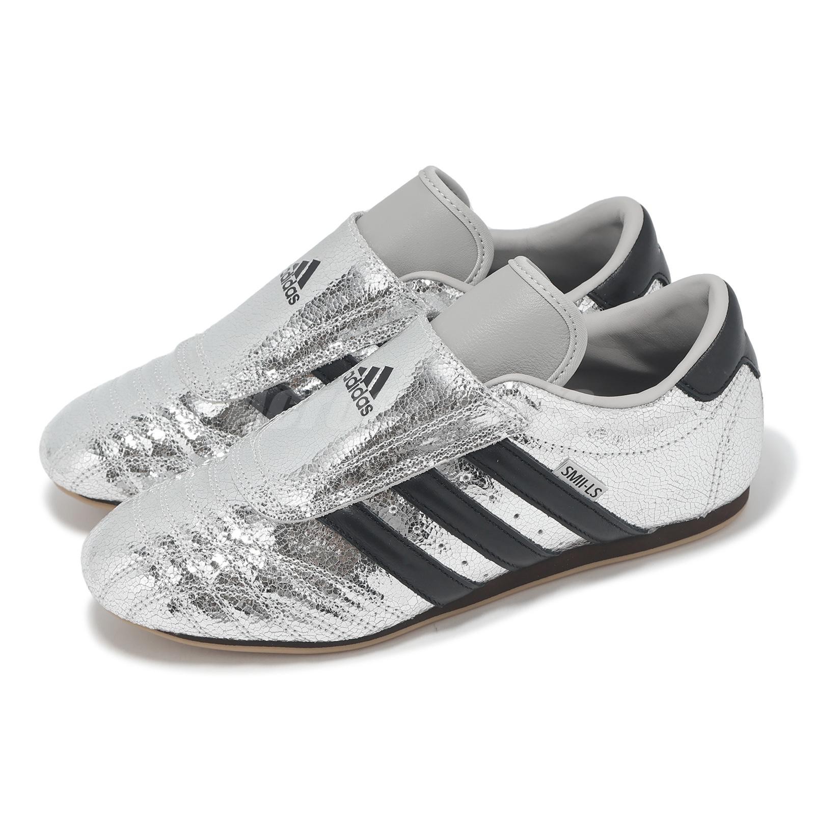 adidas Taekwondo W Silver Metallic Core Black Gum Women Casual Shoes JH9664
