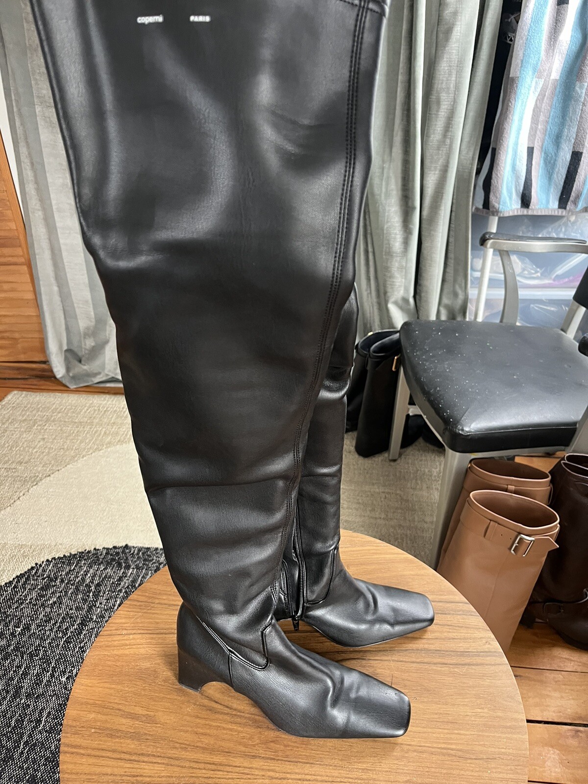 Coperni Over The Knee Boots Black Sz 39 Excellent!