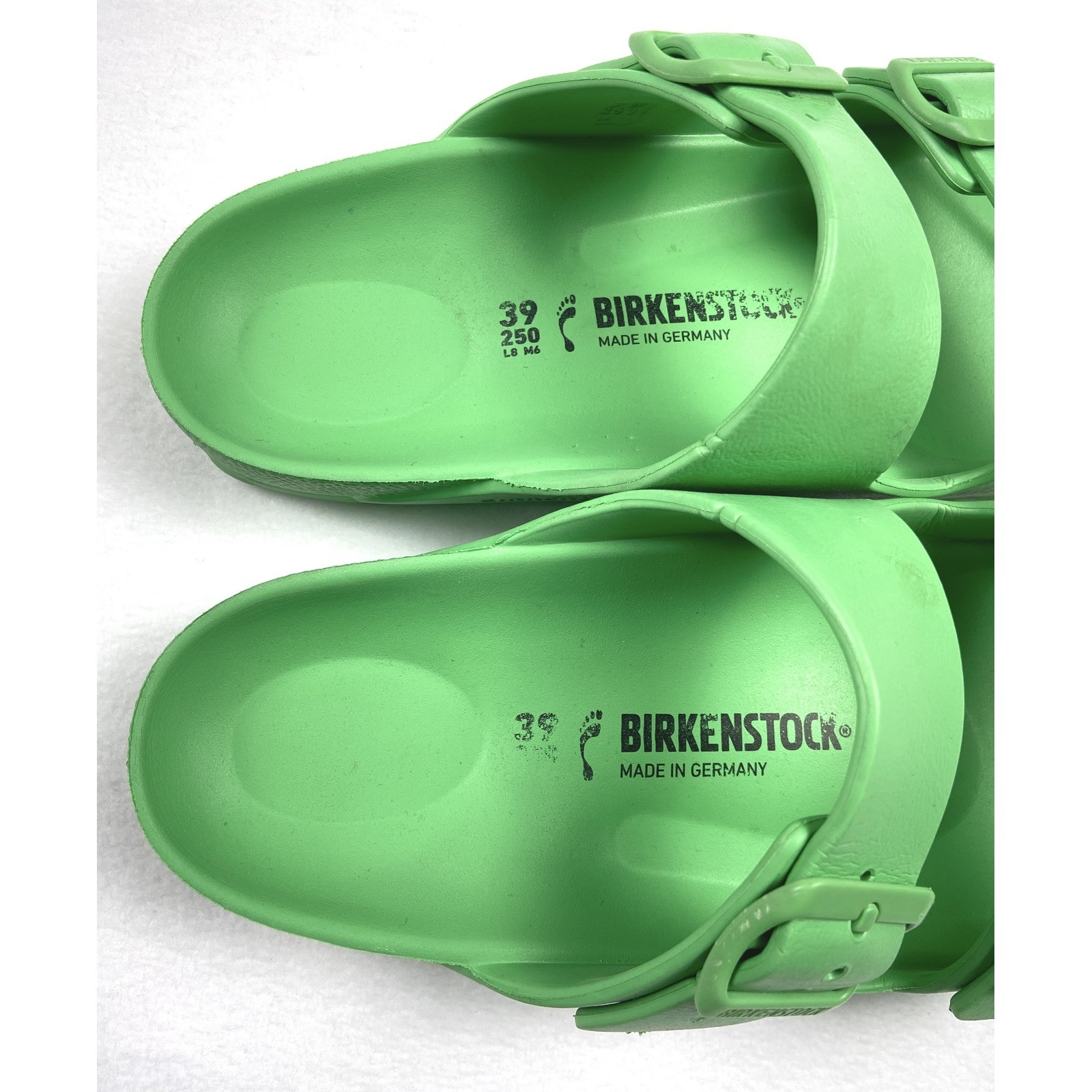 Birkenstock Arizona EVA Sandals Lime Green Waterproof Slides Size 6M & 8W