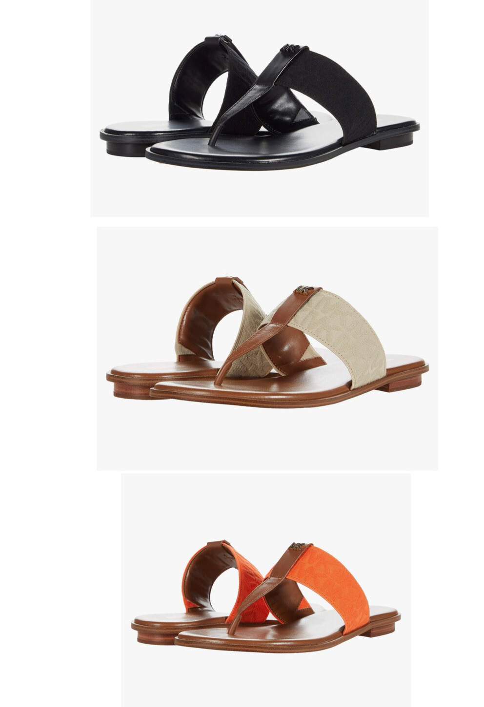 Women MK Michael Kors Verity Thong Slip On Sandals RUNS SMALL SEE DESCRIPTION